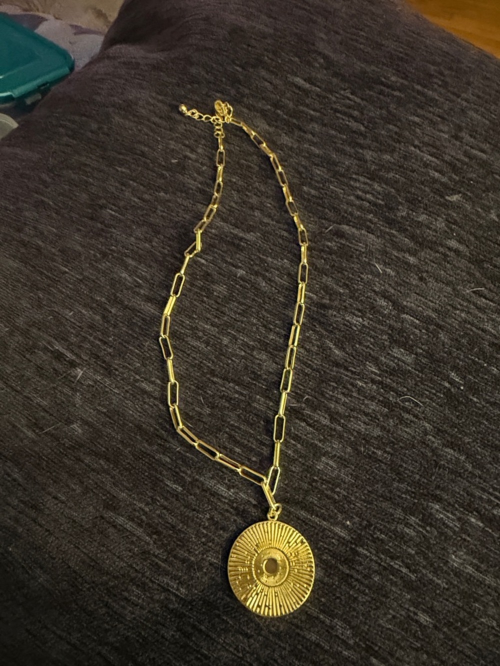 Gold Disc Pendant Chain Necklace - by Uncommon James.